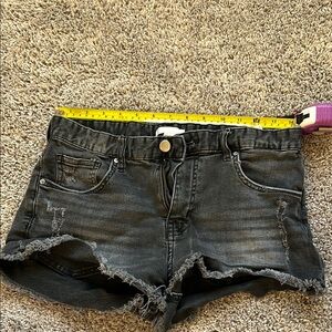 Black Denim Women's Shorts